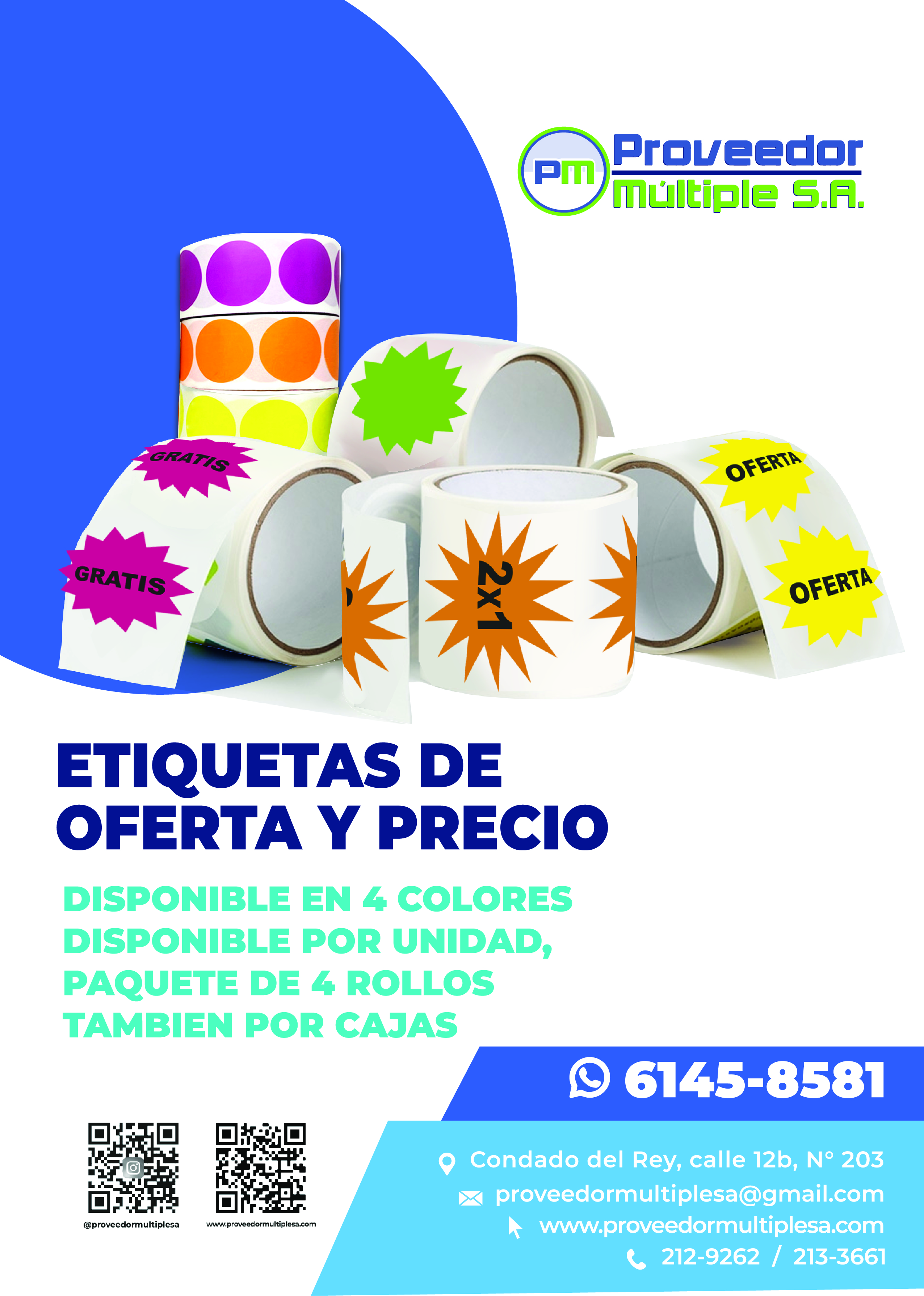 Etiquetas ofertas