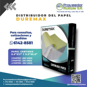 Papel continuo sin impresion
